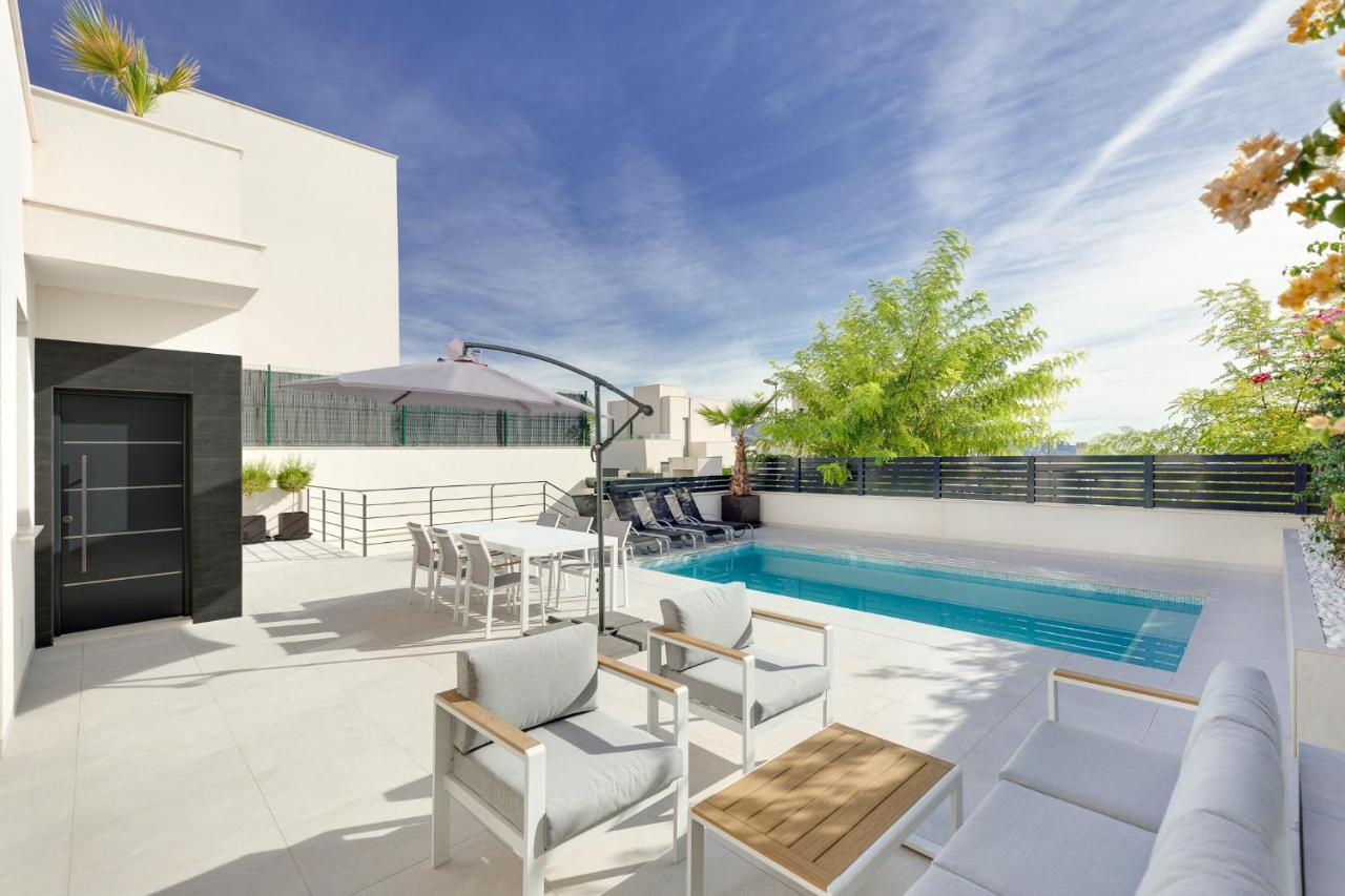 Villa Blanka, Amazing Villa With Hot Tube & Heated Pool In Polop, Alicante Buitenkant foto